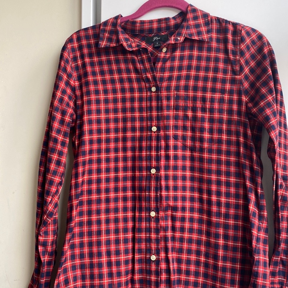 J.Crew Women’s Flannel Button Down Shirt